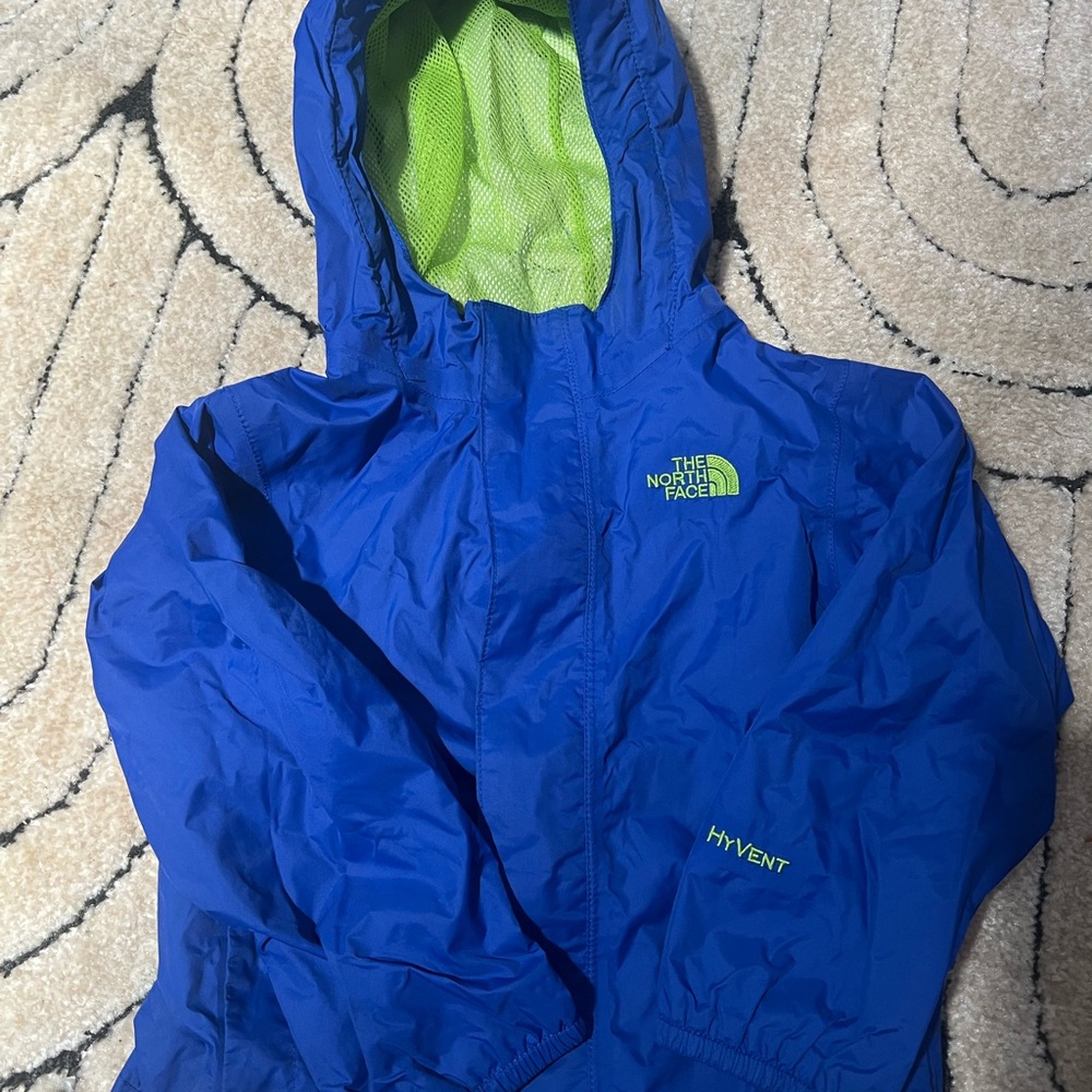 The North Face Blue Hooded Windbreaker